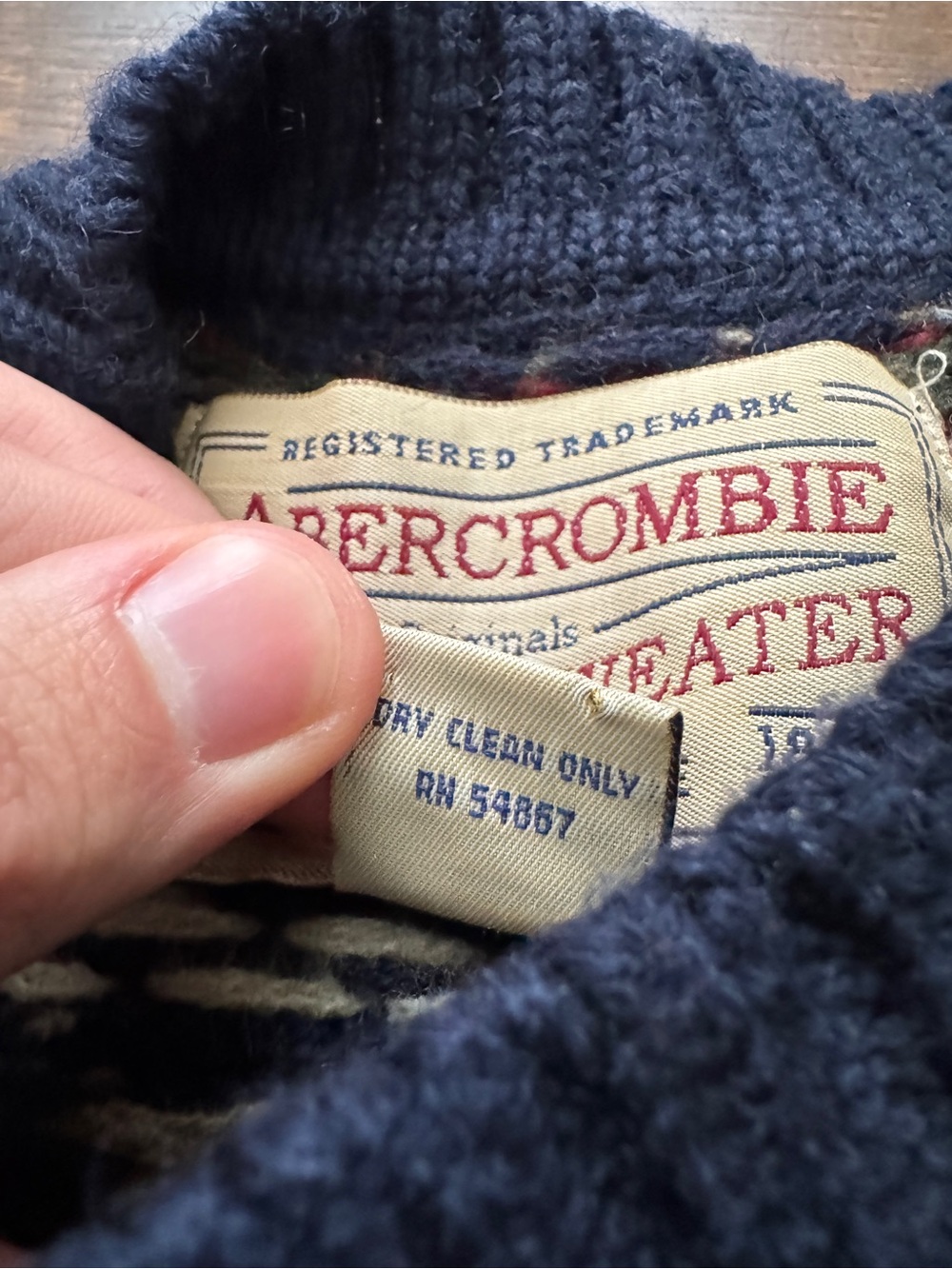 Abercrombie & Fitch Vintage 90s The Big Sweater | 100% Wool - Picture 5 of 8